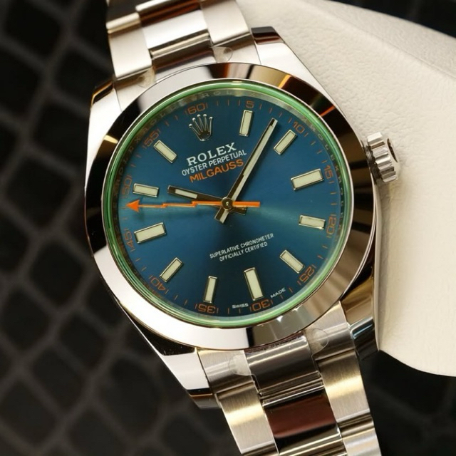 JAM TANGAN ROLEX MILGAUS SILVER BIRU SWISS VSF CLONE AUTOMATIC 40mm #Jamtanganpria #Jamtangancowok