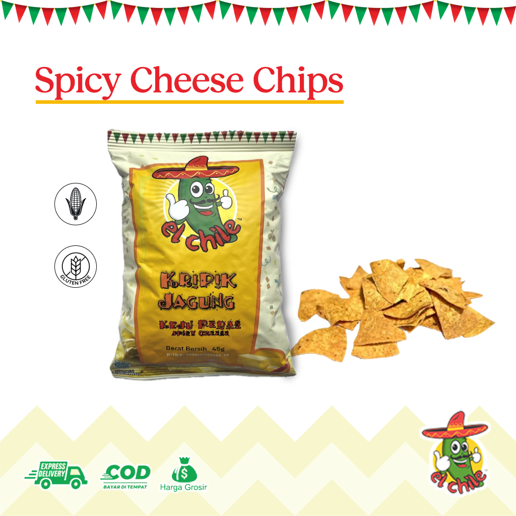 

SPICY CHEESE CHIPS 45 gr | KRIPIK JAGUNG | KRIPIK | CEMILAN