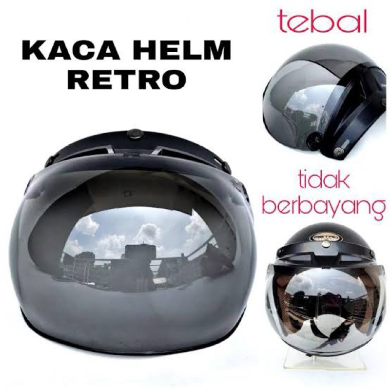KACA HELM BOGO I KACA HELM CEMBUNG I KACA HELM BOGO retro classic