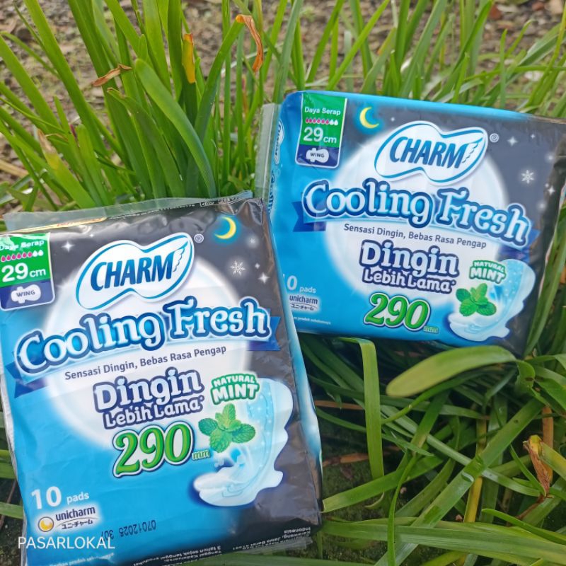 Herjunot Sport Charm Pembalut Cooling Fresh 29Cm 10Pads / Charm Cooling Fresh / Charm / Pembalut