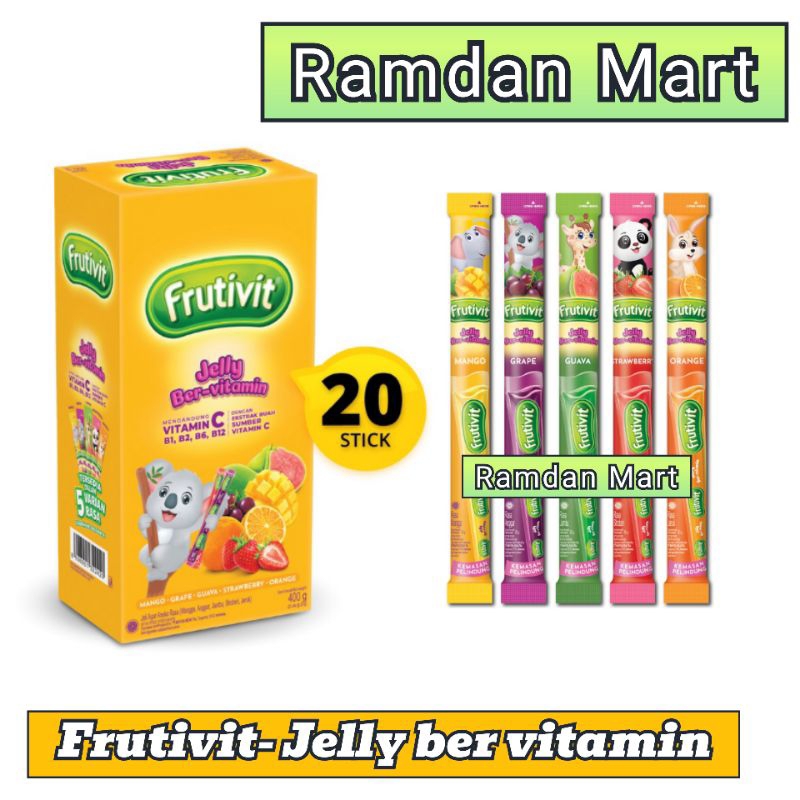 

FRUTIVIT - Jelly Ber Vitamin per Box ( 20 bungkus )
