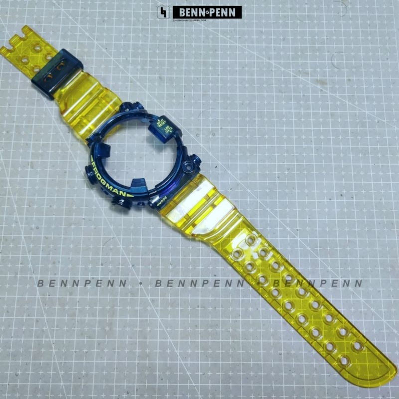 BEZEL STRAP DW 8200 FROGMAN NAVY YELLOW