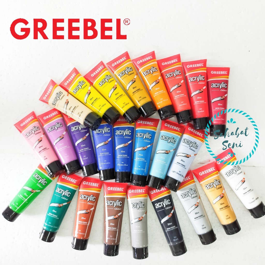 

Greebel Cat Akrilik Acrylic Paint Colours 30 ml