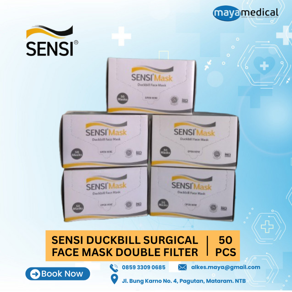 SENSI - Masker Duckbill 4 Ply | Sensi Duckbill | Masker Sensi Duckbill