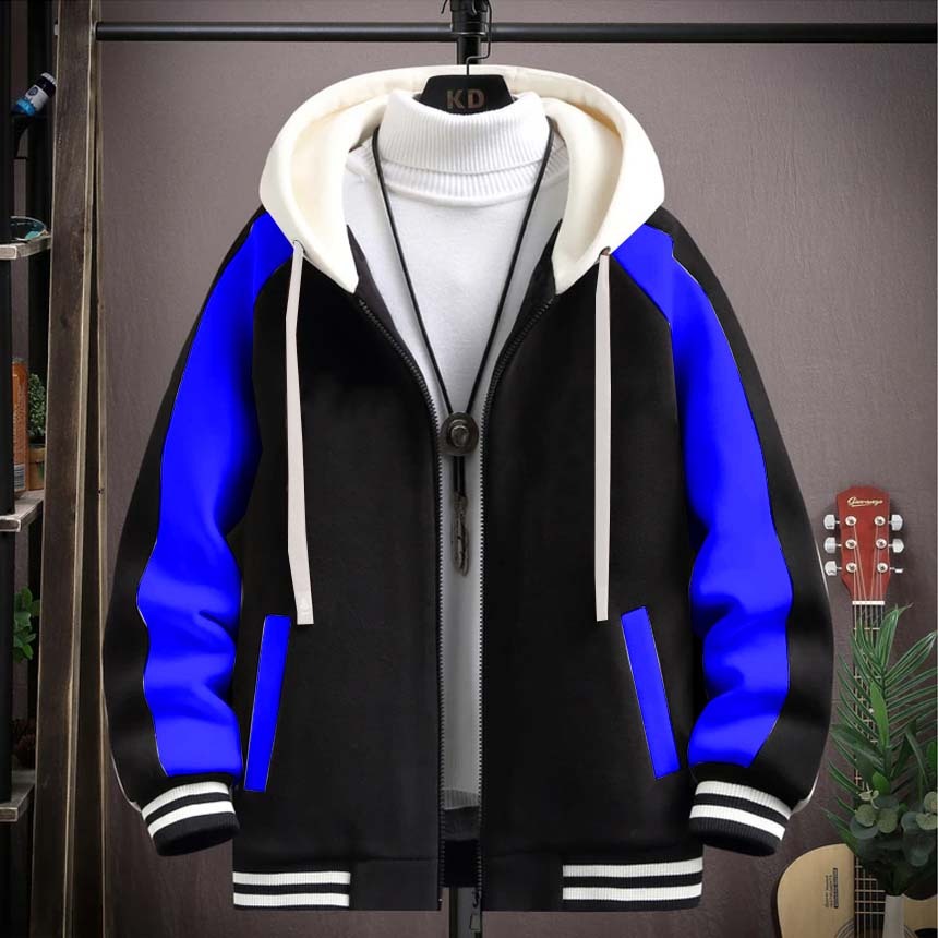 JAKET ZIPER VARSITY RADGLAN FULL SIZE S M L XL XXL XXXL 4XL 5XL 6XL .JAKET ZIPPER VARSITY WARNA HITA