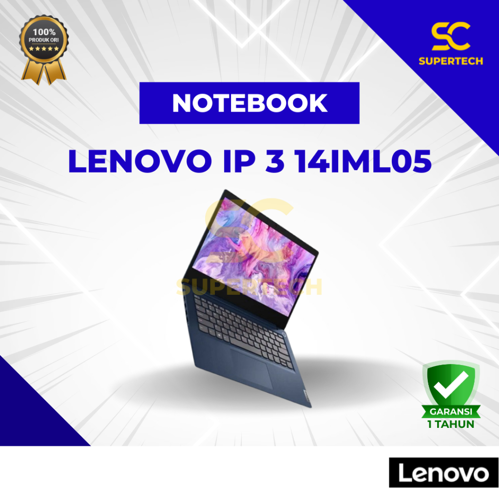 Notebook Lenovo IP 3 14IML05 I3-10110U 4GB 512GB 14" W11 OHS