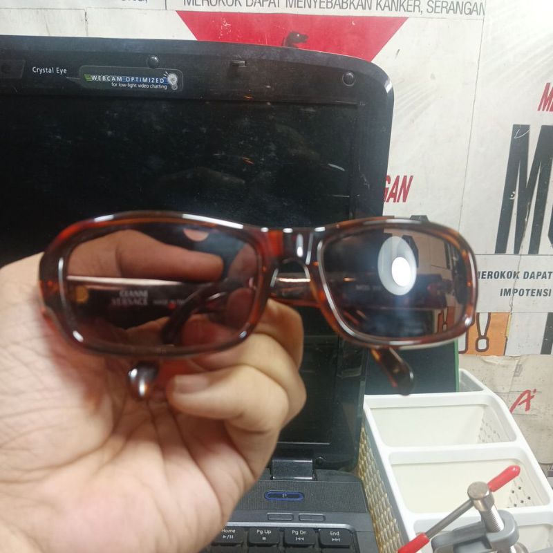 frame kaca mata gianni versace made in italy