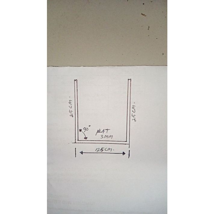 Besi plat custom 3mm 0125