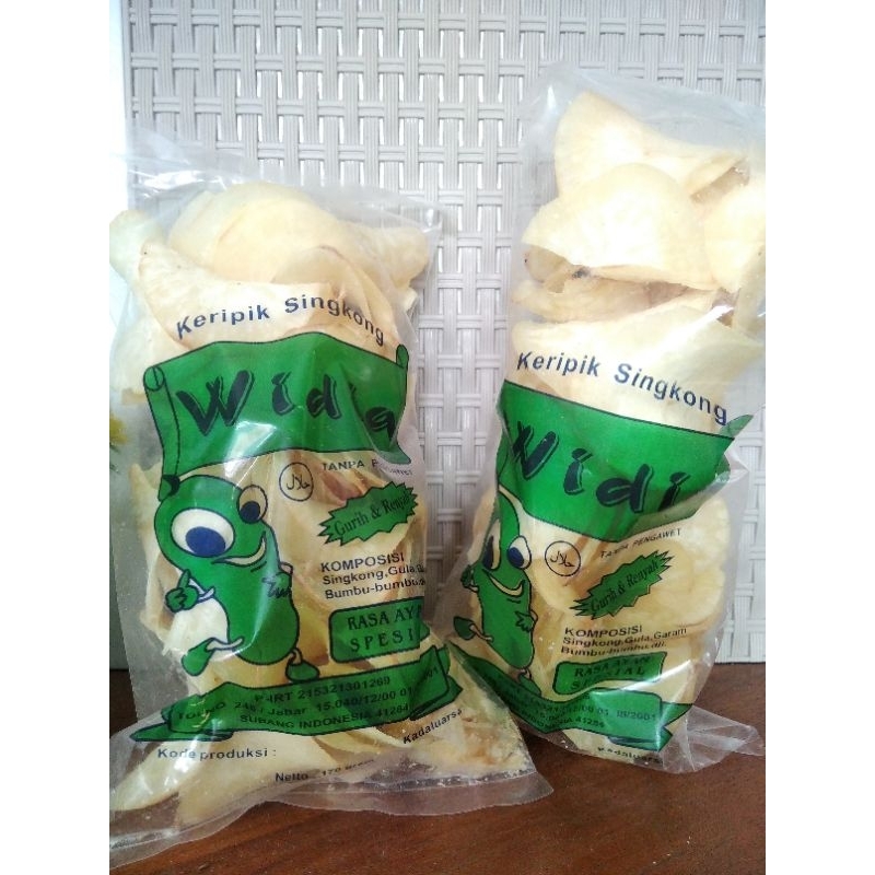 

KERIPIK SINGKONG WIDIA, 170 grm kripik widia