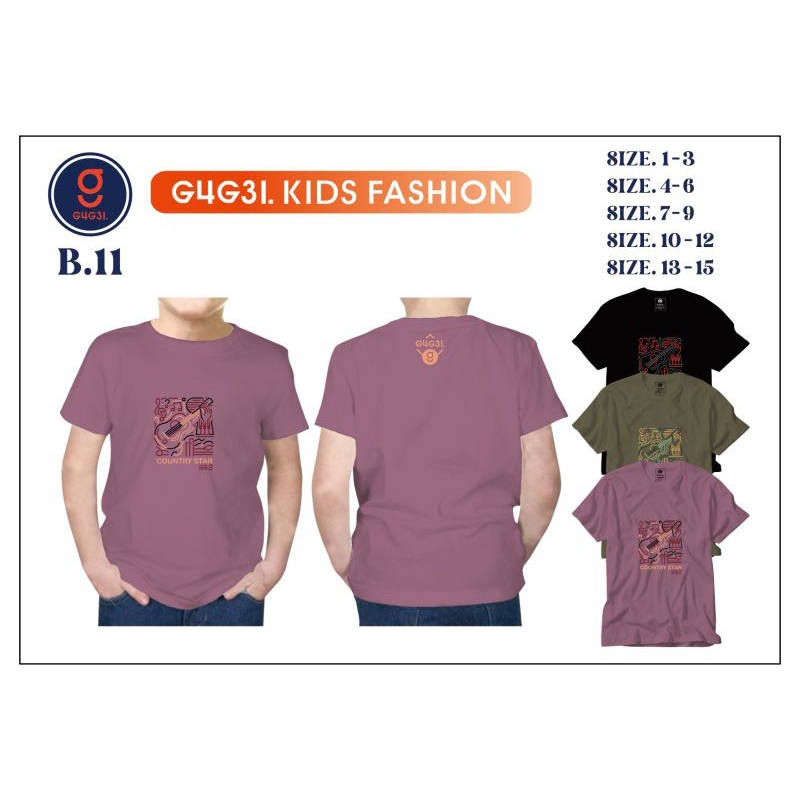 Atasan kaos Gugel lengan pendek/ kaos anak