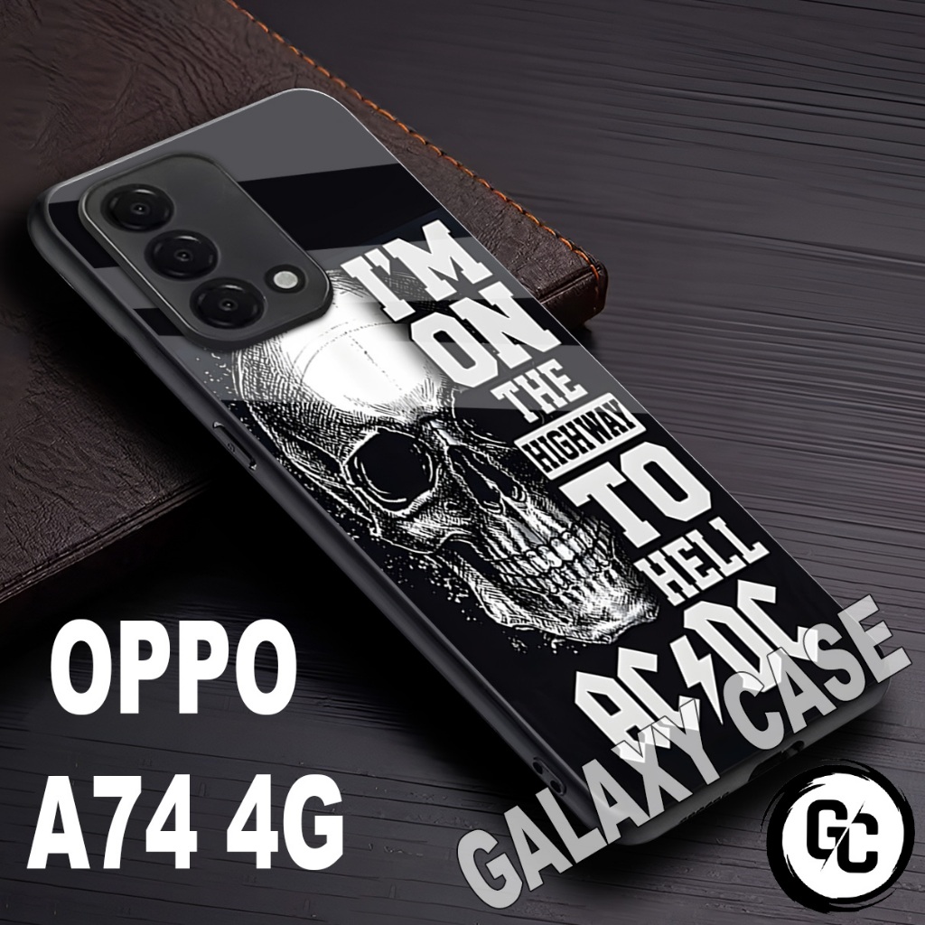 Softcase Glossy OPPO A74 4G/Motif COWOK/case OPPO A74 4G/Casing OPPO A74 4G/silikon kesing