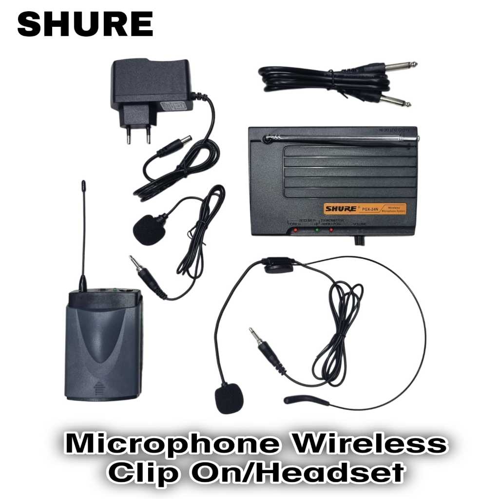 Mic Wireless Shure Headset / Clip On