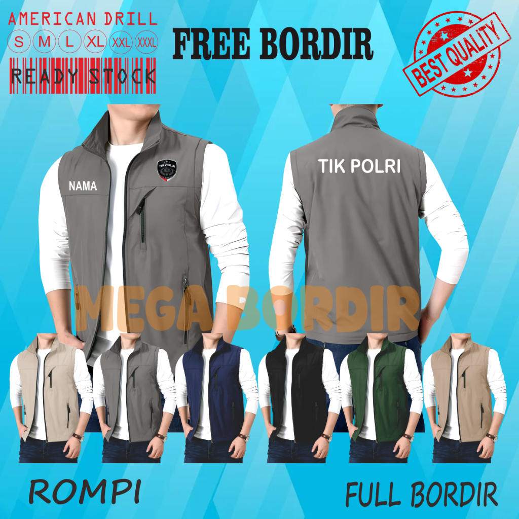 Rompi Pria,Rompi Motor,Rompi Terlaris,Rompi Formal,Rompi Terbaru,Rompi Kerja,Rompi Casual,Jaket Romp