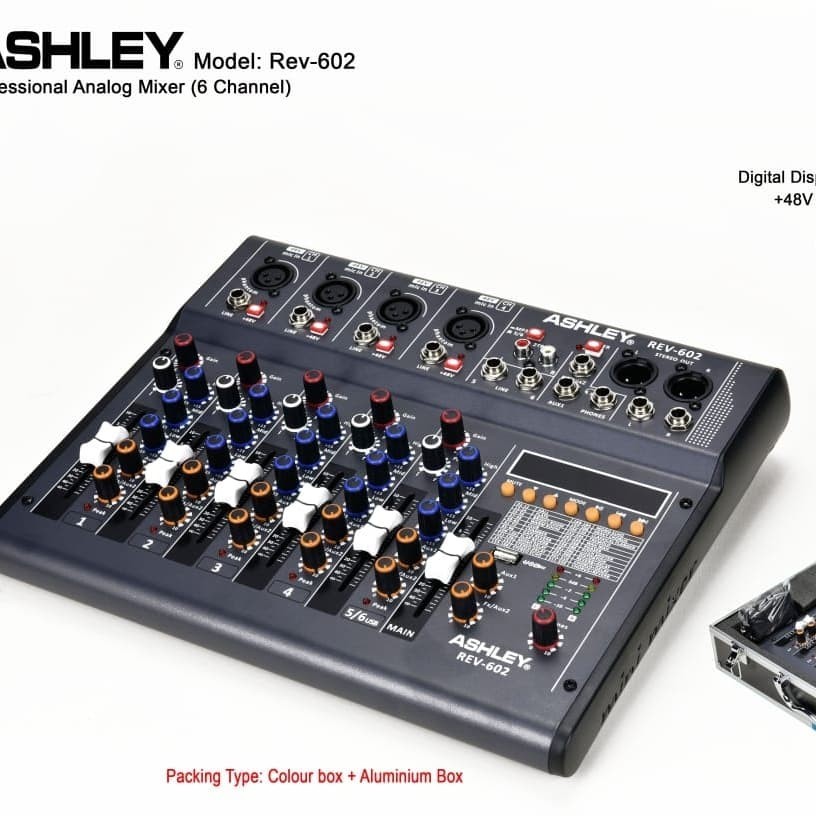 MIXER AUDIO ASHLEY REV-602 6 CHANNEL REV602