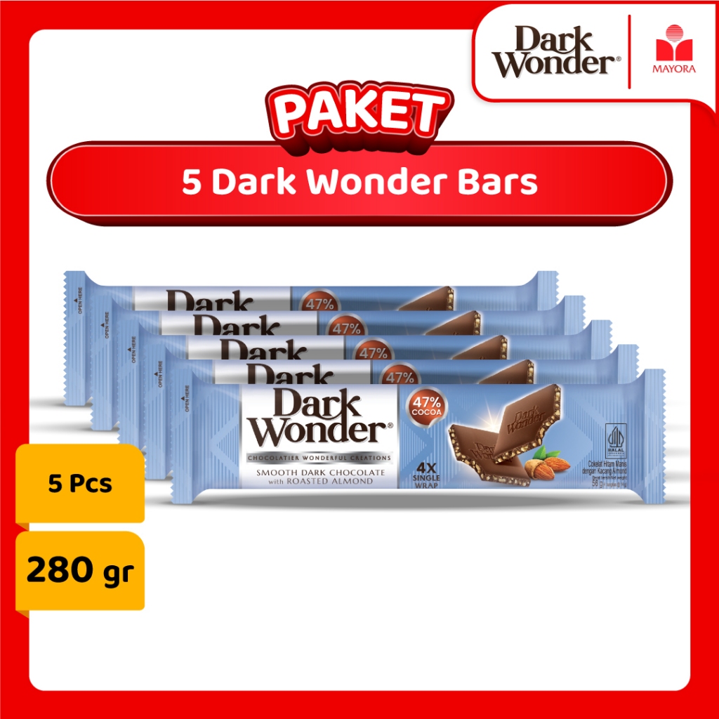 

Paket 5 Cokelat Dark Wonder Bars