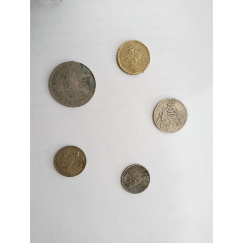 5 uang koin  jadul