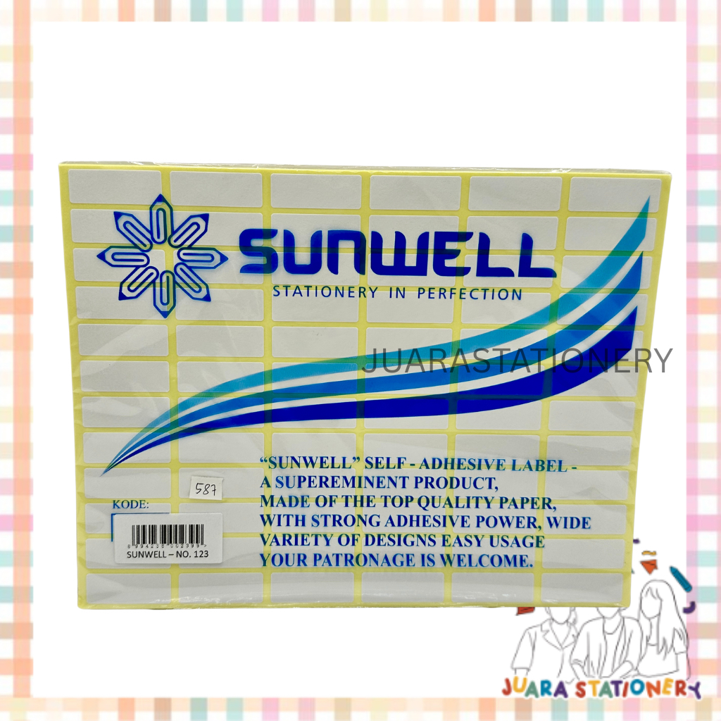 

(587) JUARASTATIONERY Label Stiker 123 / Label Tom & Jerry Label Undangan Label Nama Self Adhesive
