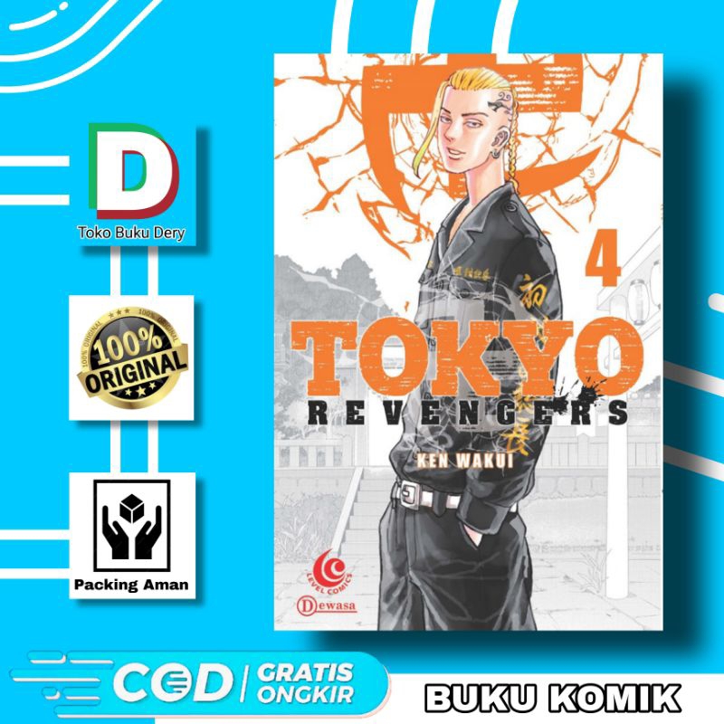 Komik Tokyo Revengers Vol 4 Bahasa Indonesia Original Gramedia  - Manga Anime