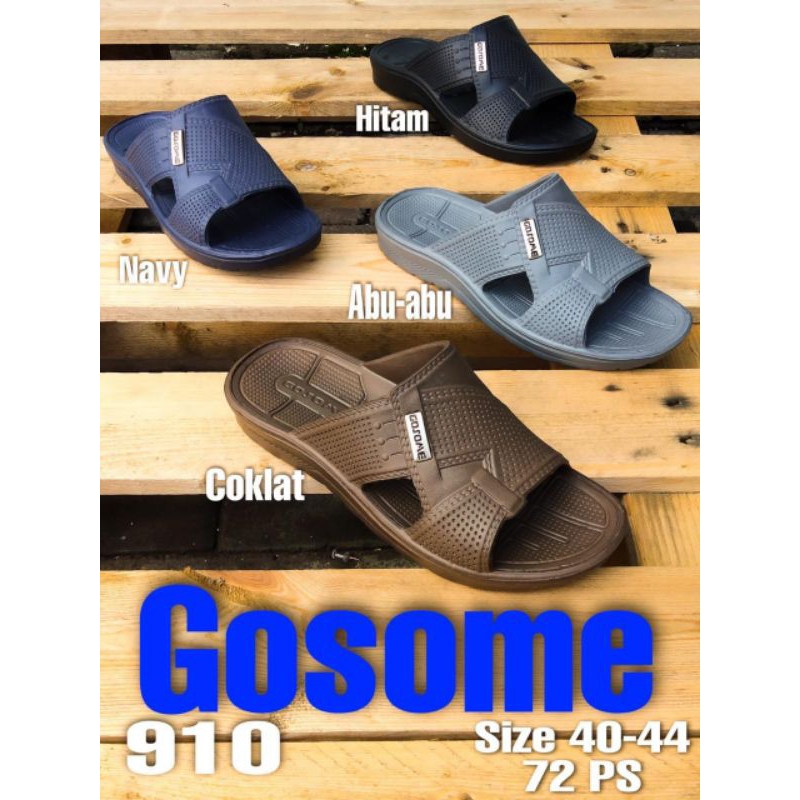 Sandal pria gosome selop karet size 39-44