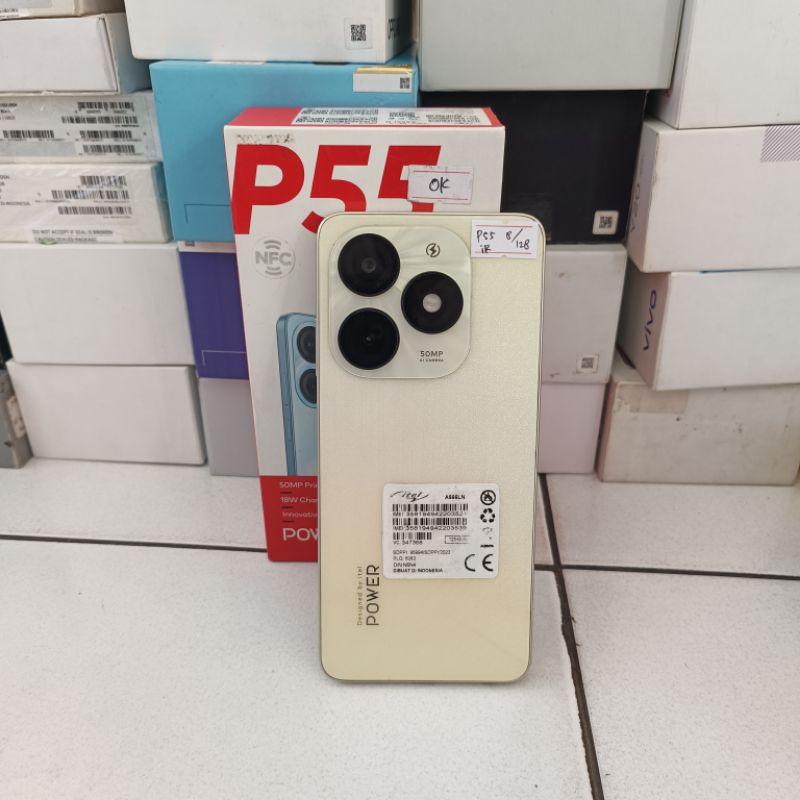 itel P55 RAM 8/128GB - Hp Second Murah Berkualitas dan Bergaransi