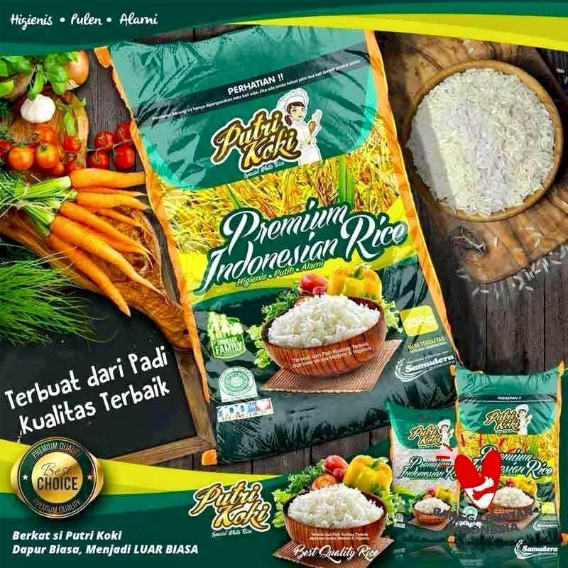 

Barokahgrosir77-Beras premium putri koki hijau kemasan 5kg