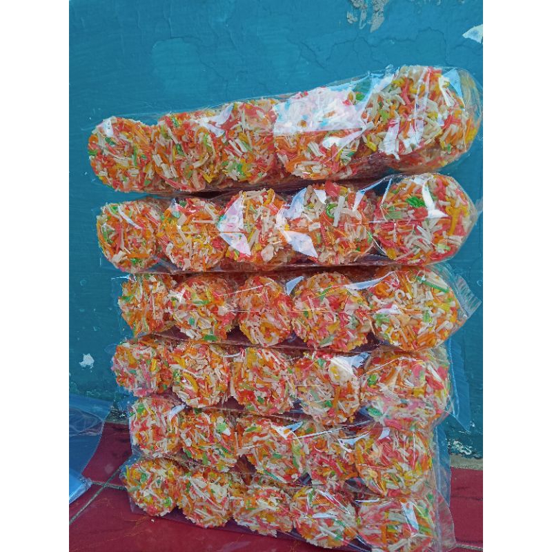 

kerupuk mentah gerandong warna warni isi 36/38