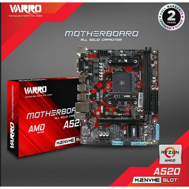 MOBO MOTHERBOARD VARRO A520 AMD AM4 SERIES DDR4