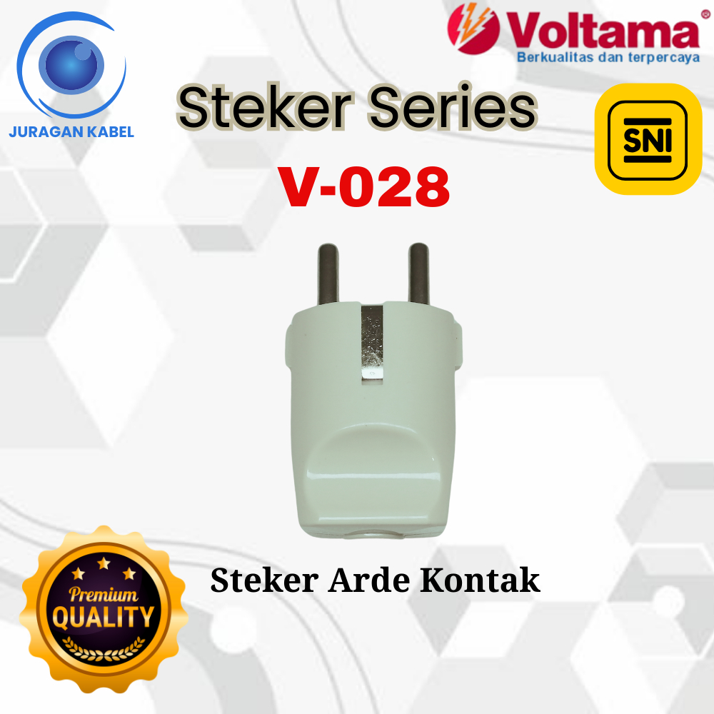 Steker Arde Kontak Voltama V-028 Cream