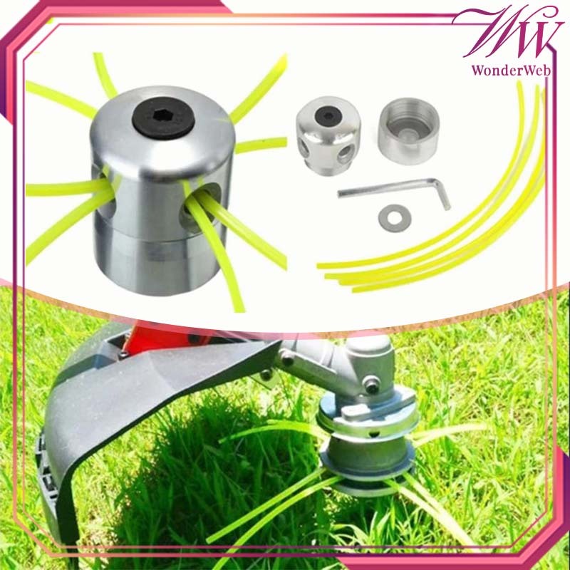 1set Mata Pisau Mesin Rumput Mata Pisau Mesin Potong Rumput Senar Piringan Pisau Senar Nilon Trimmer