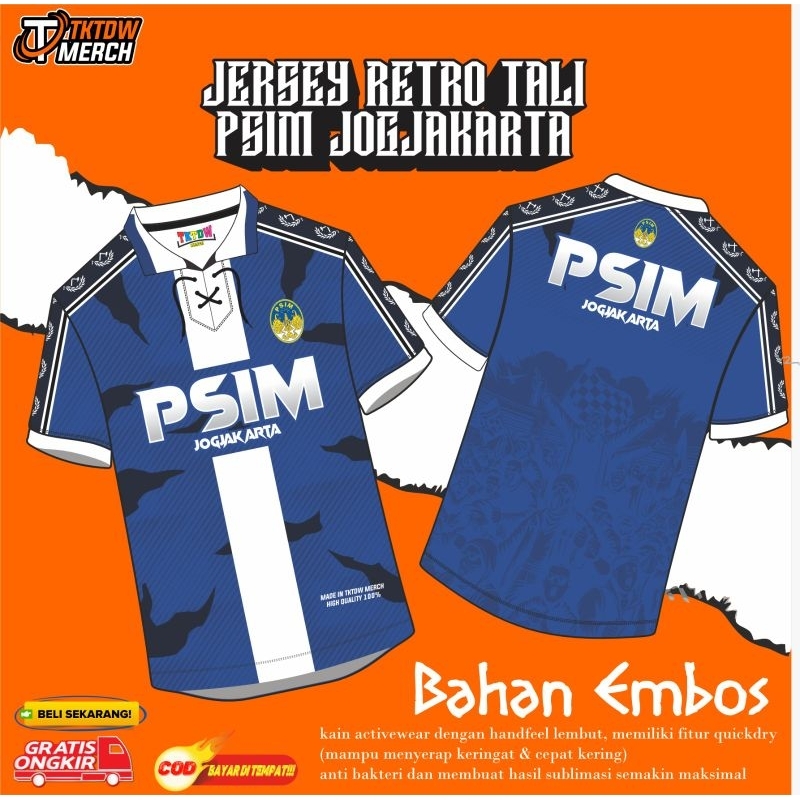 JERSEY SUPORTER ( PSIM JOGJAKARTA ) RETRO TALI