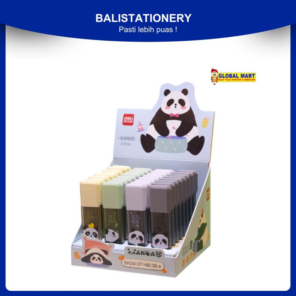 

Isi Pensil Mekanik Refill Deli SH241 / Mechanical Pencil Lead HB 0.7mm 0.5mm