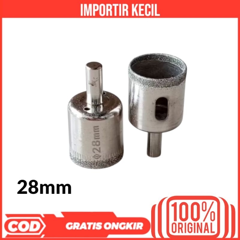 MATA BOR KACA KERAMIK GRANIT 28MM MATA BOR DIAMOND HOLE SAW DRILL TAIWAN