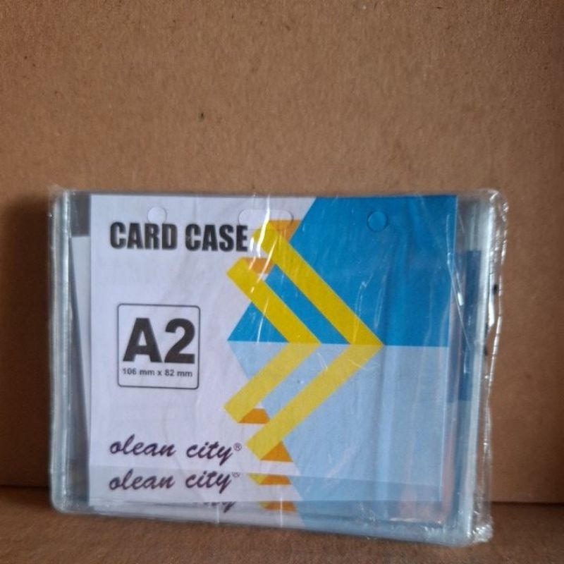 

card case / plastik id card A2 106mm x 82mm 1 pak isi 20 lembar
