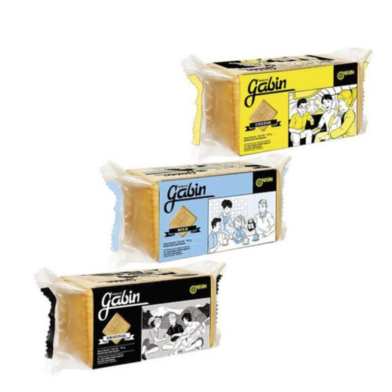 

Biscuit Nissin Gabin Original / Susu / Keju