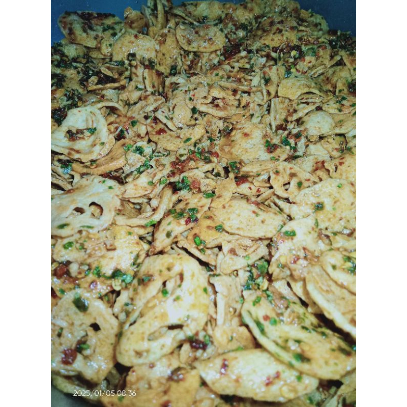 

Basreng Coin Pedas daun jeruk, original daun jeruk
