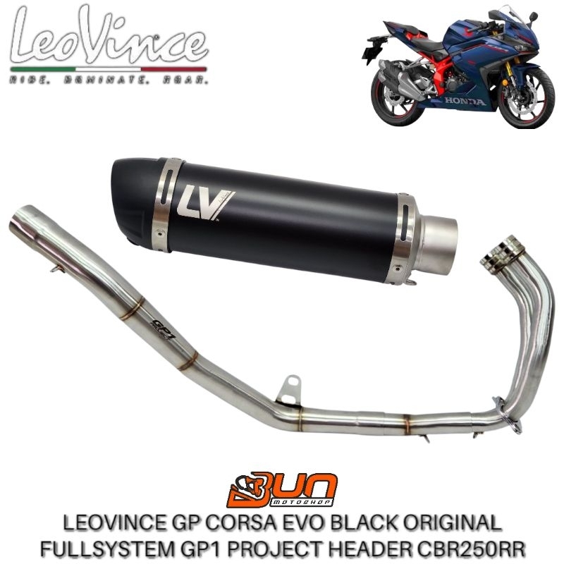 Leovince GP CORSA EVO BLACK Original Fullsystem CBR 250RR CBR250RR