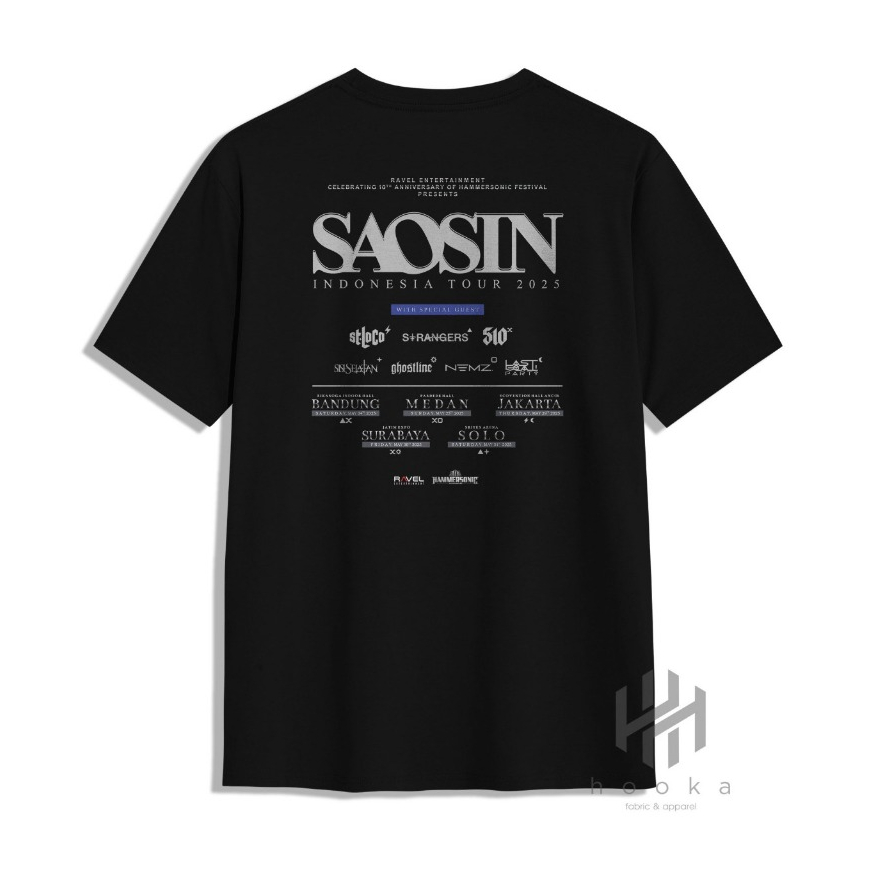 kaos saosin indonesia tour 2025