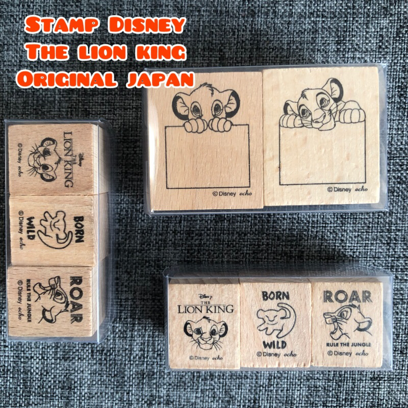 

stamp disney the lion king stempel isi 2 dan 3 pcsoriginal daiso japan