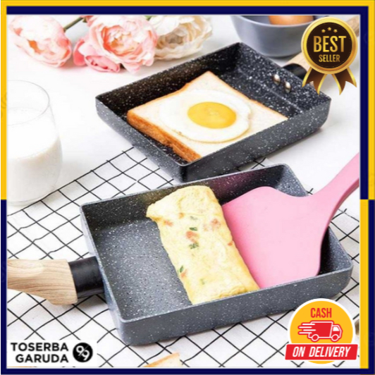 Teflon Wajan Telur Pancake Omelet Dadar Gulung Tamagoyaki Omelette Pan