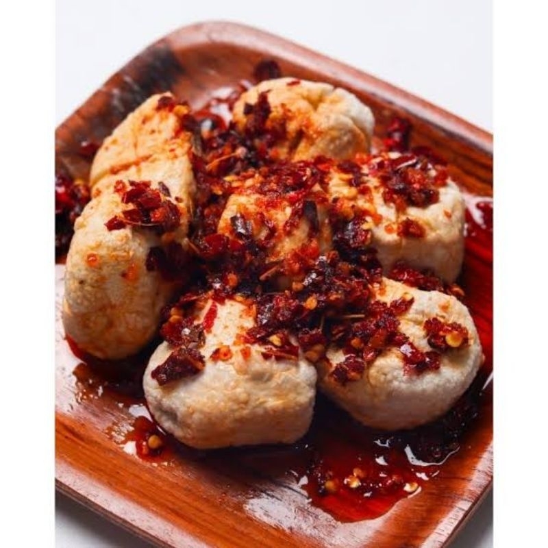 

Basreng Mentah Chili Oil Kemasan isi 5 dan Sambal