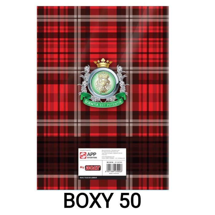 

1PAK Buku tulis maxi kampus boxy 50 lembar