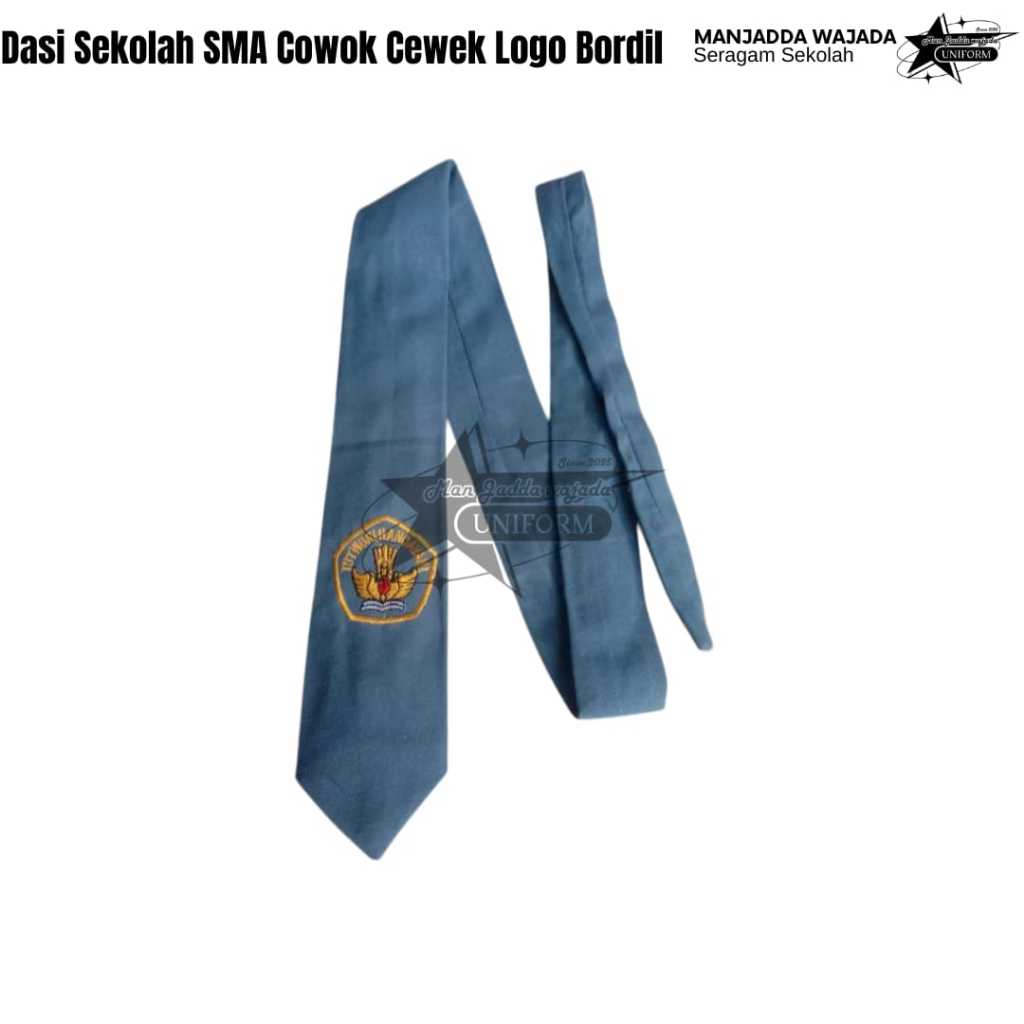 Dasi Sekolah SMA SMK Putra Putri Seragam Sekolah Dasi SMA SMK Bordir Tutwuri Dasi SMA Abu Panjang