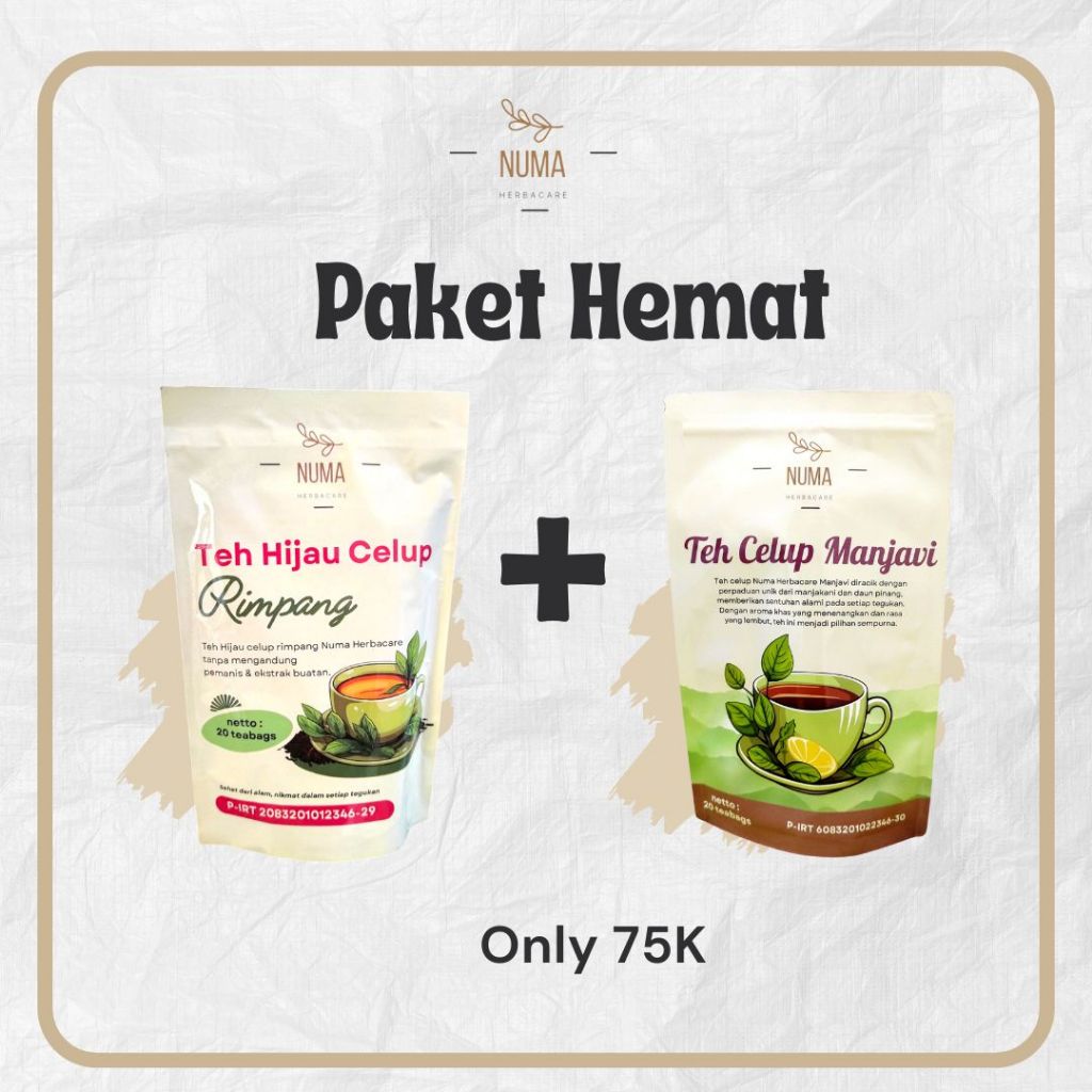 

Bundling Teh Hijau RImpang dan Teh Manjavi
