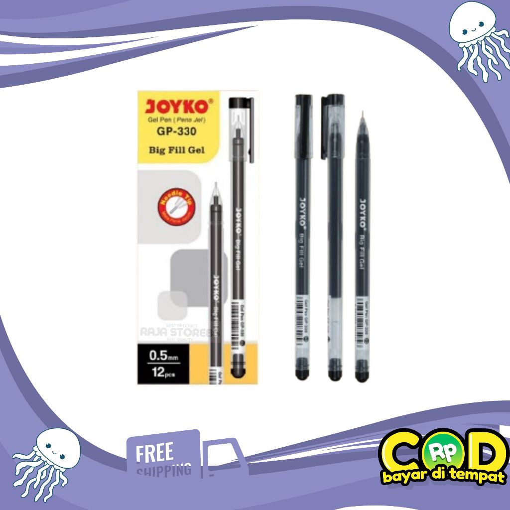 

Pulpen / Gel Pen Joyko (12Pcs) GP330