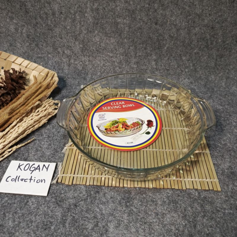 PIRING SAJI SALAD KACA MTR-01, PIRING BUAH KACA, PRASMANAN KITCHENWARE