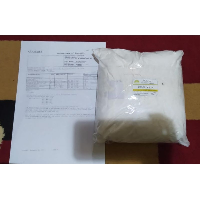hpmc k100m food grade, ecer 100 gram