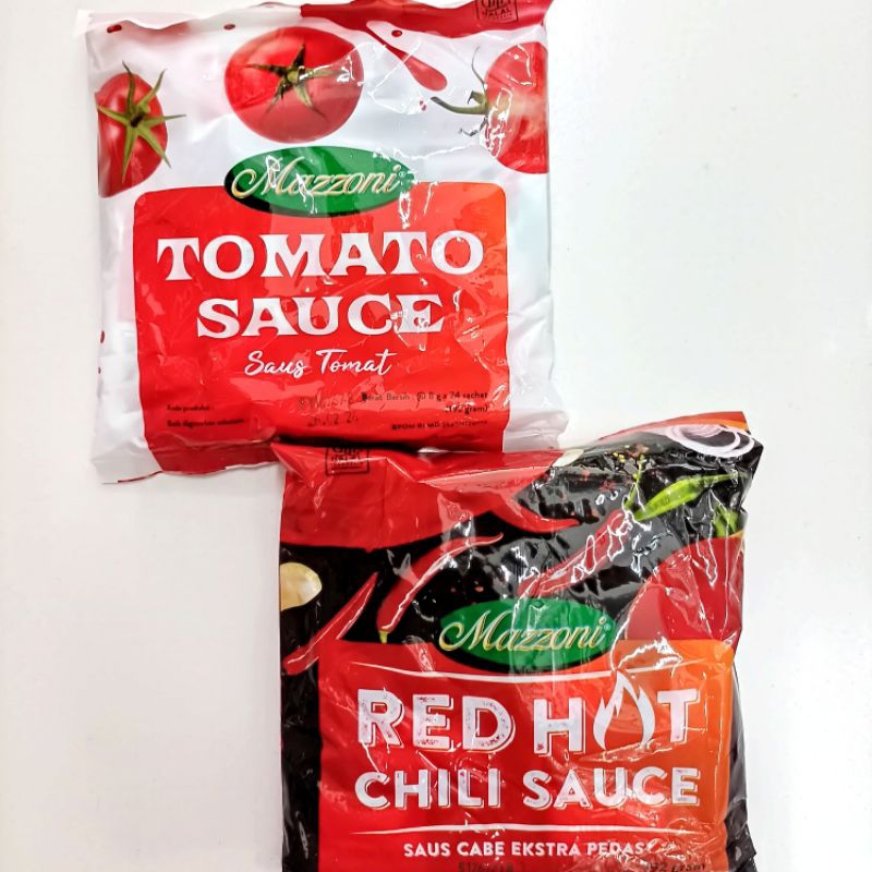 

Mazzoni Sauce Red Hot Sachet / Mazzoni Tomat Sachet / Sauce Sachet / Mazzoni / Sauce / Saus @24pcs
