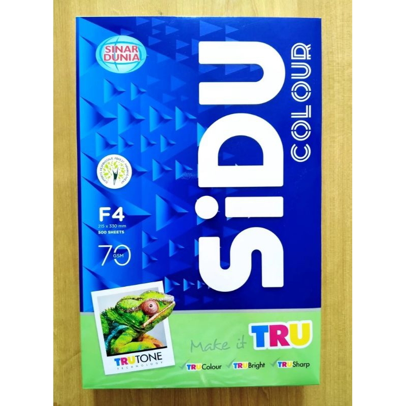 

Kertas hvs warna 70gsm Sinar dunia (1rim =500 lembar)