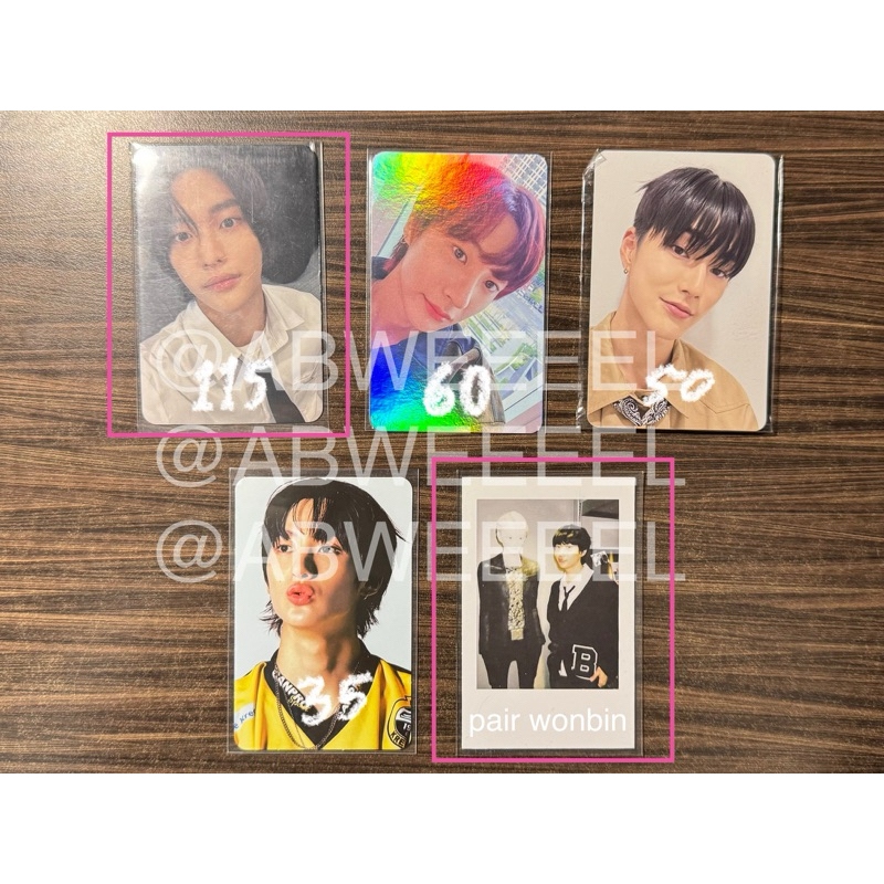 ANTON WONBIN RIIZE SEUNGHAN PC PHOTOCARD