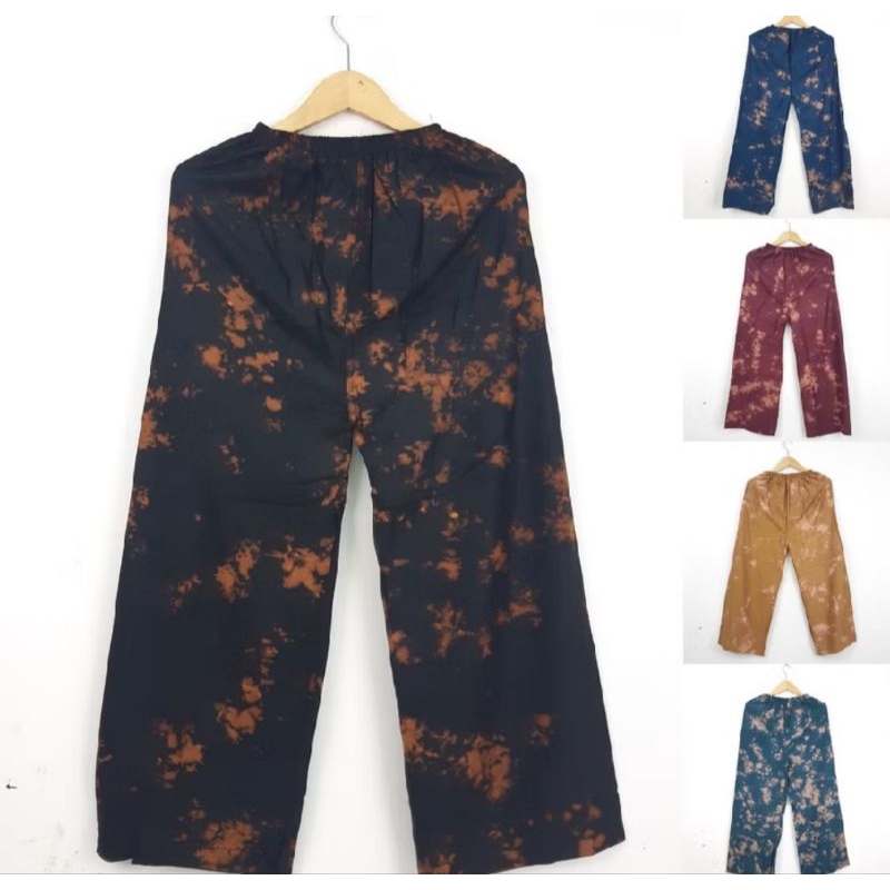 Kulot rayon wanita tiedye random